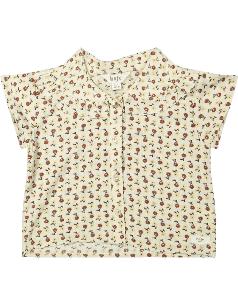 Baje Studio Brook - Shortsleeve Blouse Lurex Flower