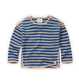 Sproet & Sprout Sweatshirt Knitted Stripes Azzurra Blue