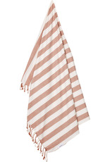 Liewood Mona beach towel stripes Tuscany rose / Creme de la creme