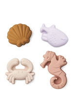Liewood Gill sand moulds 4-pack Sea Creature / Sandy