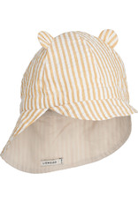 Liewood Gorm reversible seersucker sun hat Yellow Mellow