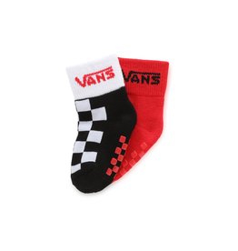 Vans Baby Sock 2-Pack 0-12M Anti Slip Red