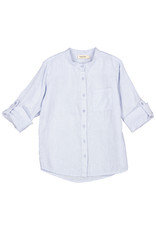 MarMar Copenhagen Theodor Linen Blouse Blue Mist