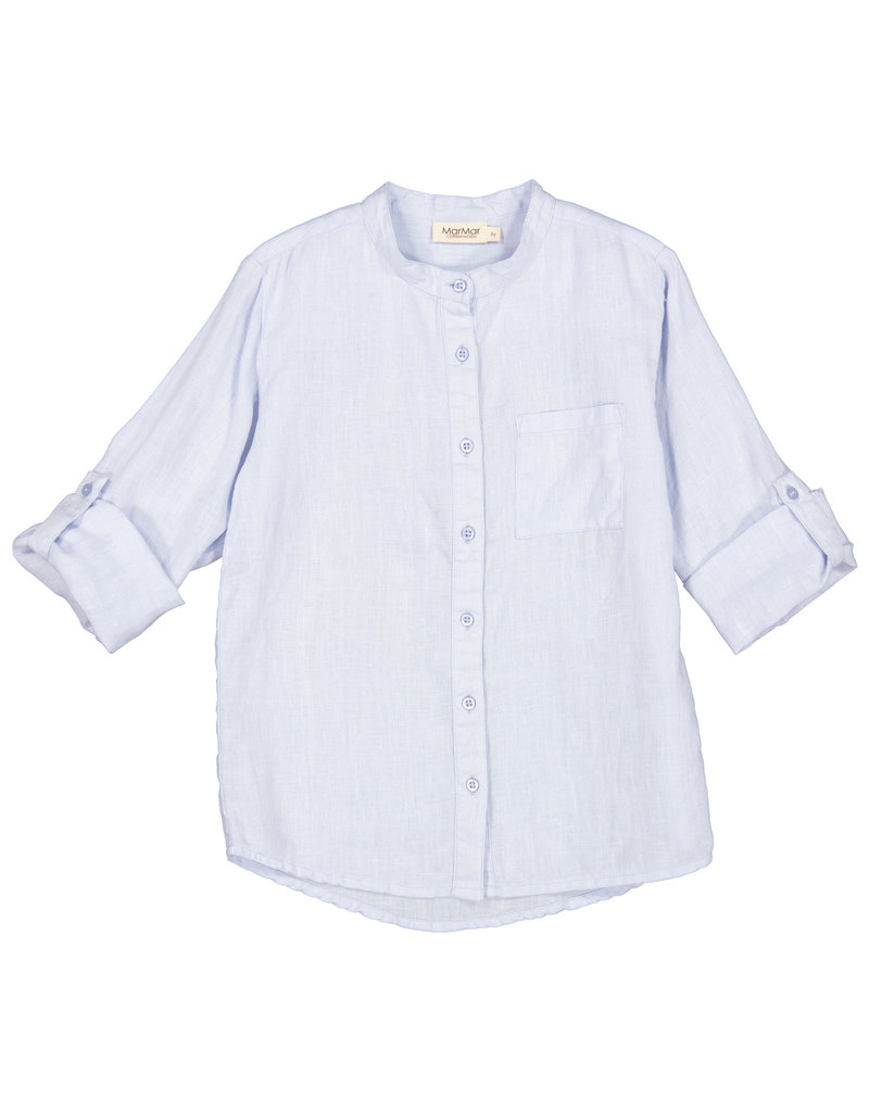 MarMar Copenhagen Theodor Linen Blouse Blue Mist