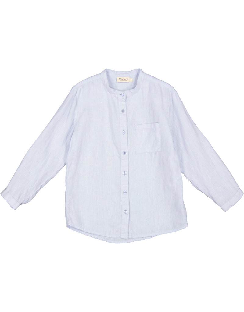 MarMar Copenhagen Theodor Linen Blouse Blue Mist