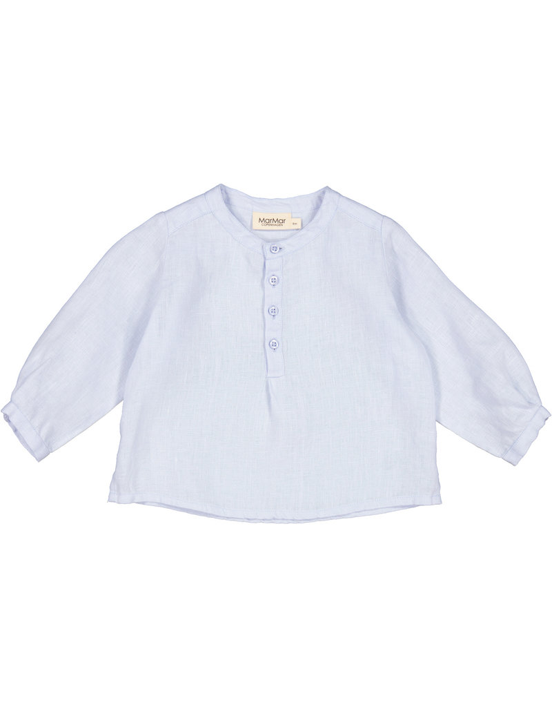 MarMar Copenhagen Totoro Linen Blouse Blue Mist