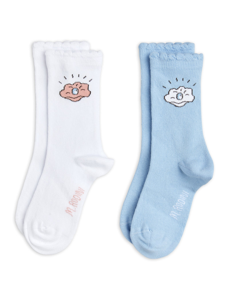 Mini Rodini Seashell Socks 2-Pack Multi