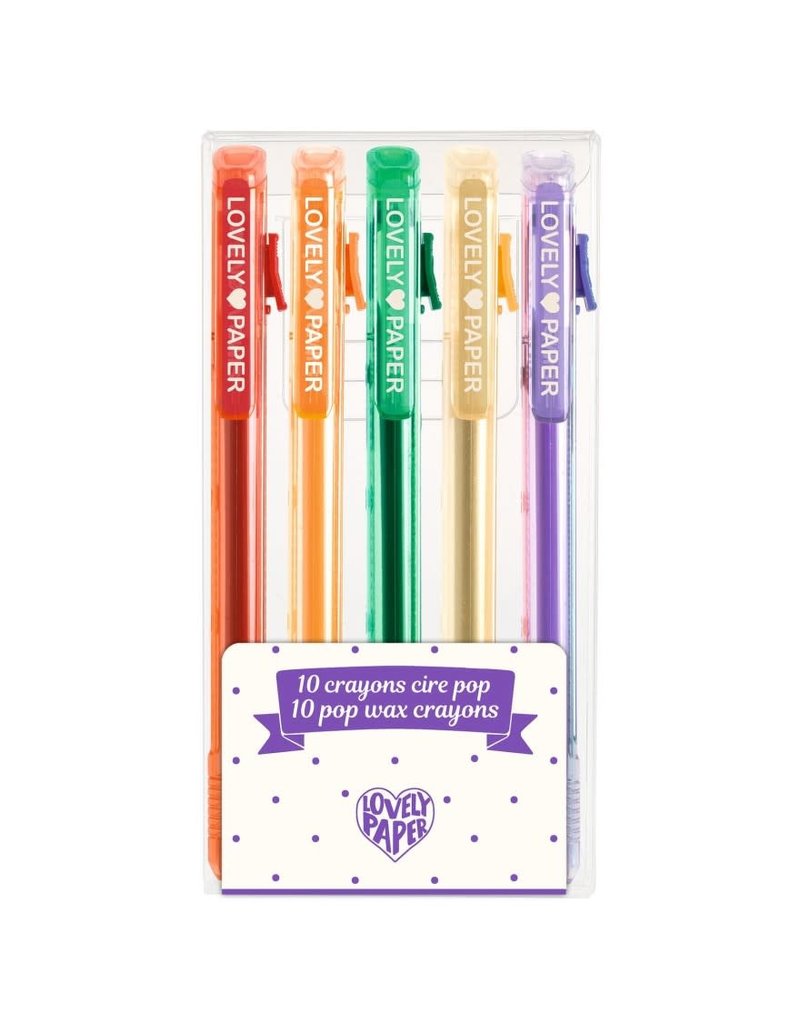 Djeco 5 pop wax crayons