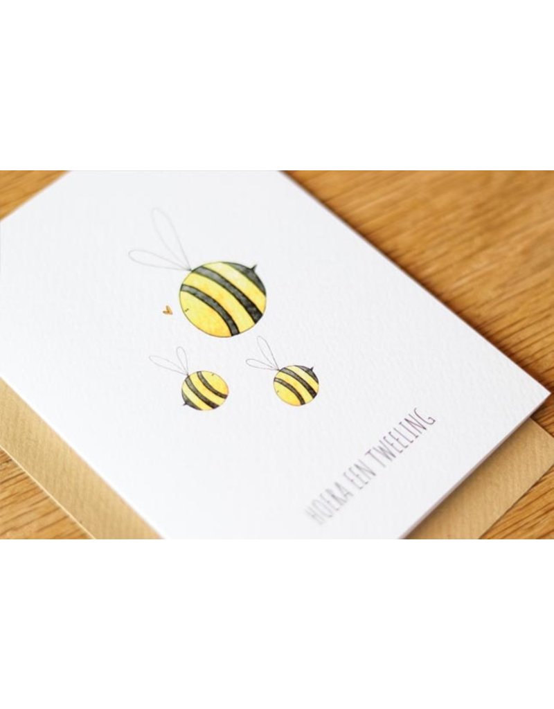 Juulz Illustrations & Design Hoera een tweeling Bijen