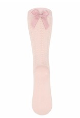 mp Denmark Annie Knee Socks Bow Rose Dust 853