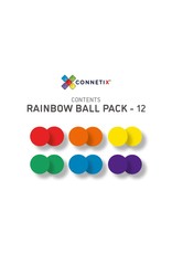 Connetix 12 Pc Rainbow Replacement Ball Pack