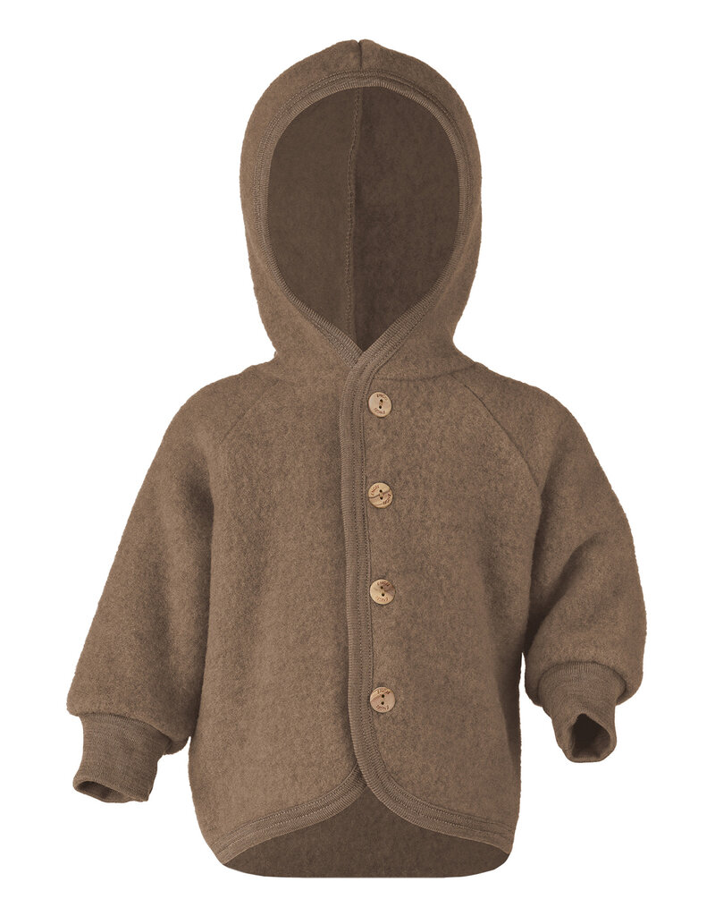 Engel Hooded Jacket Walnut Melange