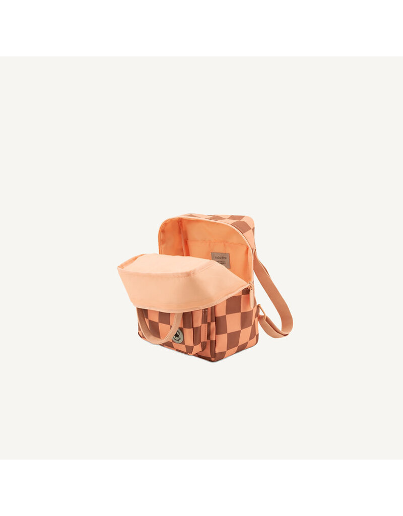 Studio Ditte Backpack Small Blocks Pink-Brown