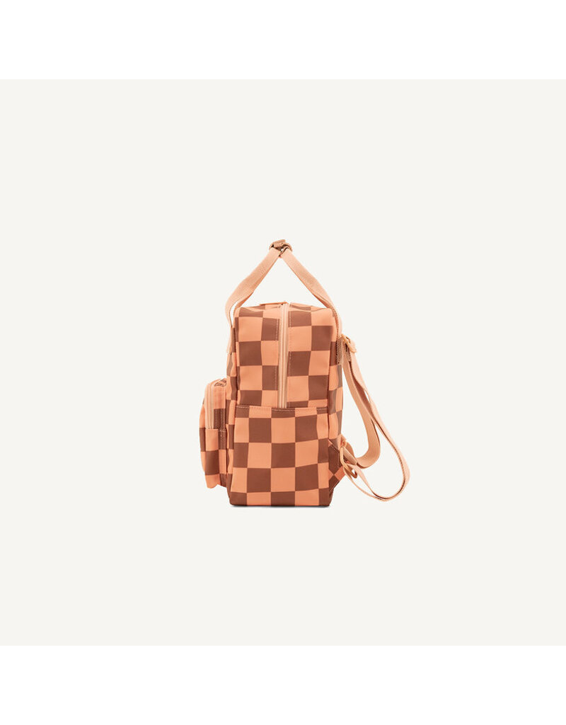 Studio Ditte Backpack Small Blocks Pink-Brown