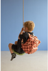 Studio Ditte Backpack Small Blocks Pink-Brown