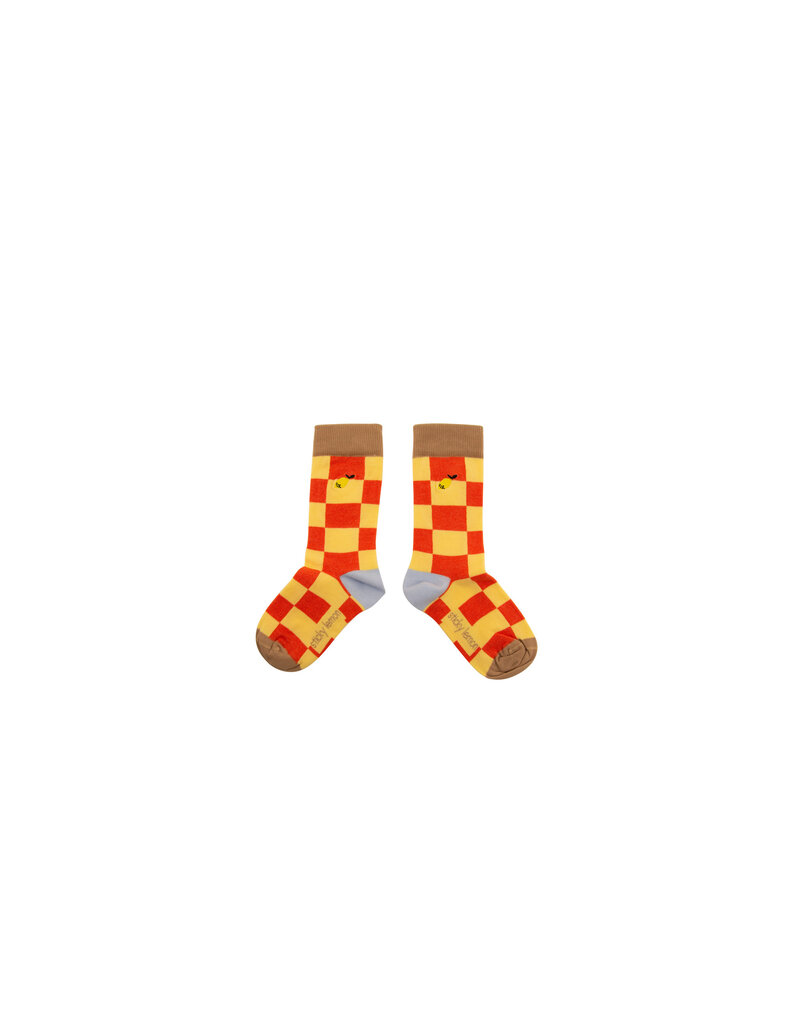 Sticky Lemon Socks Farmhouse Checkerboard Ladybird