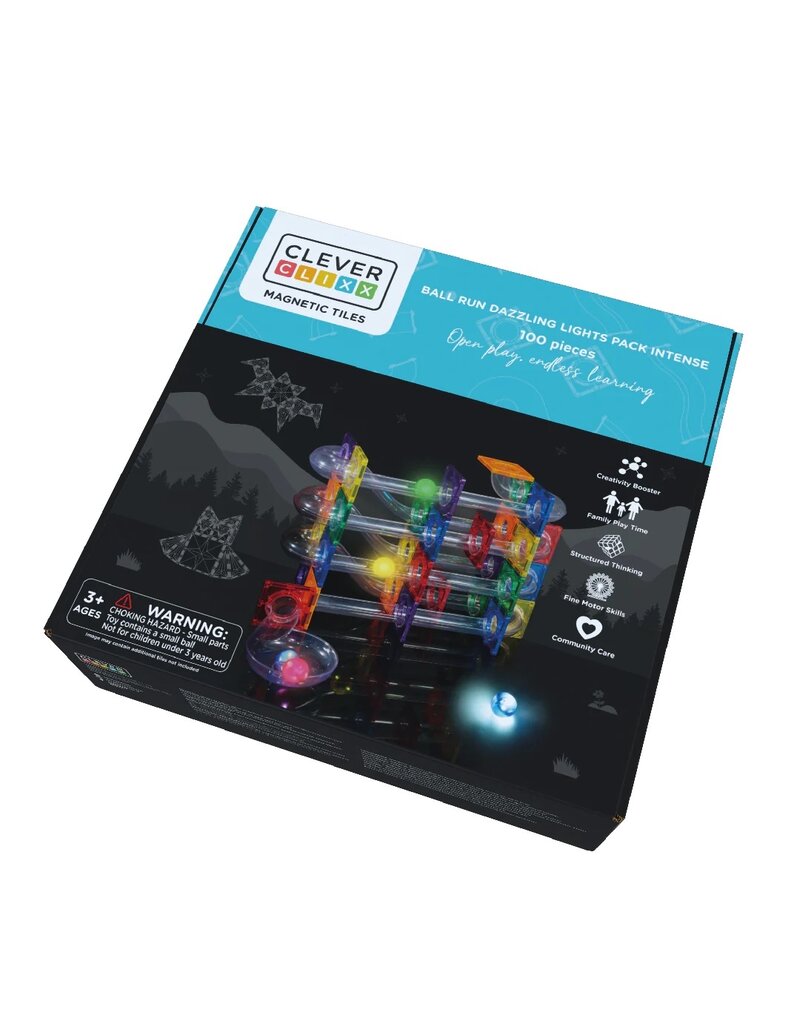 Clever Clixx Ball Run Dazzling Lights Pack Intense | 100 Pieces