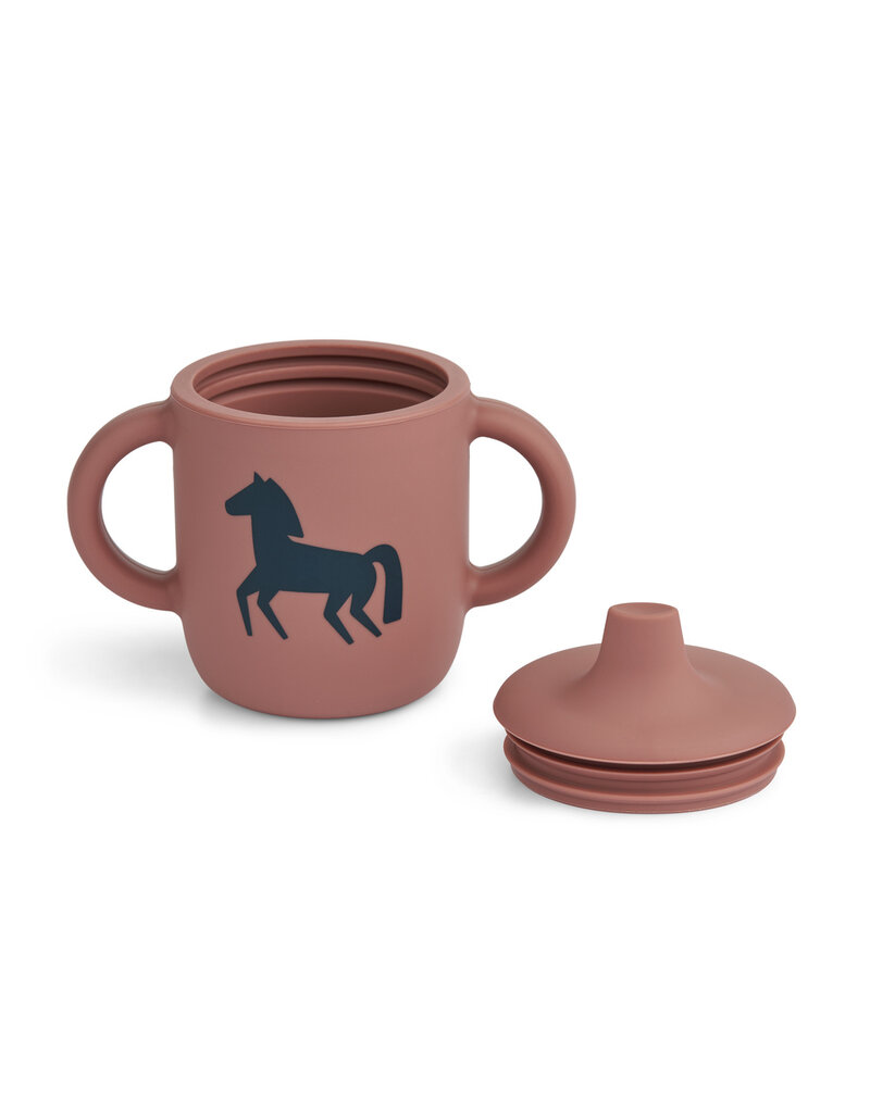 Liewood Neil Sippy Cup Horses / Dark Rosetta