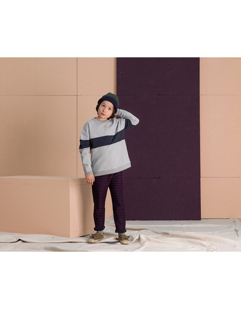 Nixnut Stripe Pants Bordeaux Stripe