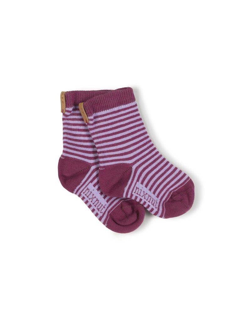 Nixnut Stripe Socks Violet Stripe