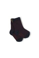 Nixnut Stripe Socks Bordeaux Stripe