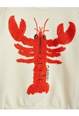 Mini Rodini Lobster Chenille emb Sweatshirt White