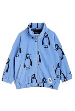 Mini Rodini Penguin Fleece Jacket Blue