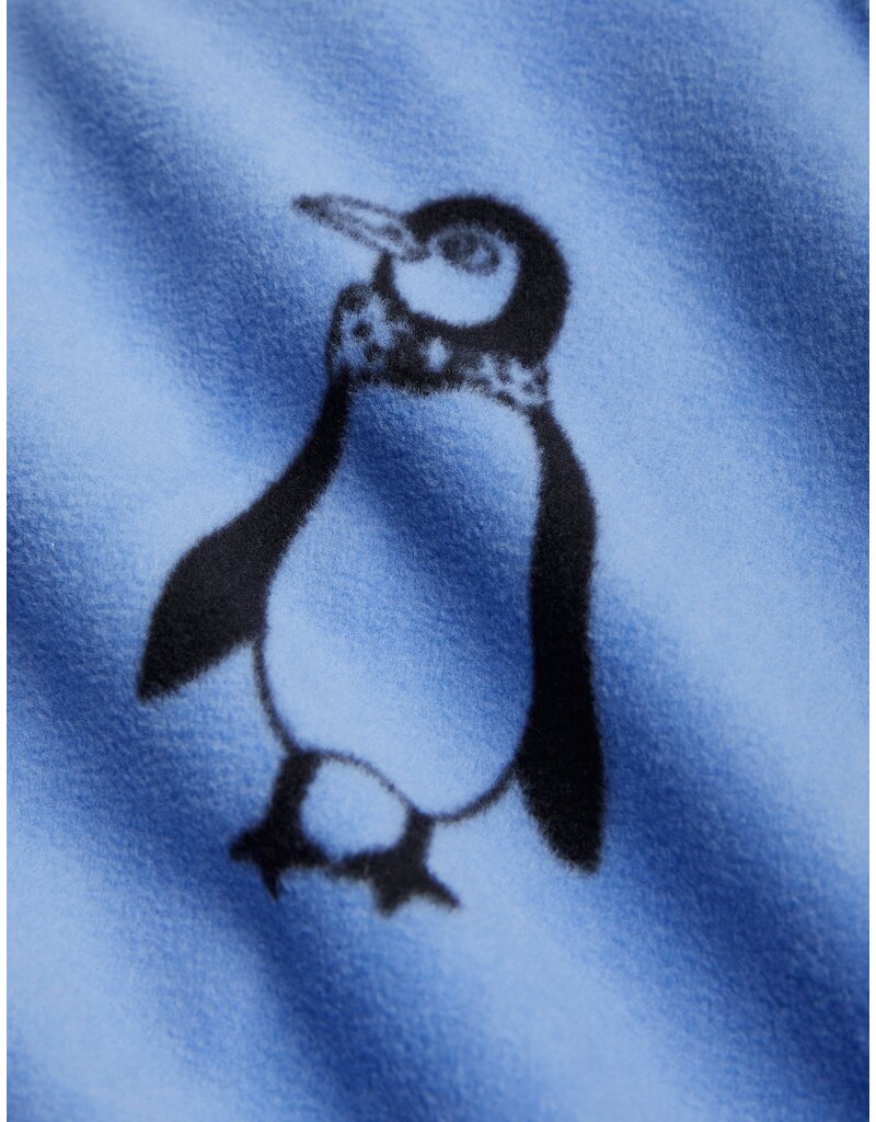 Mini Rodini Penguin Fleece Jacket Blue