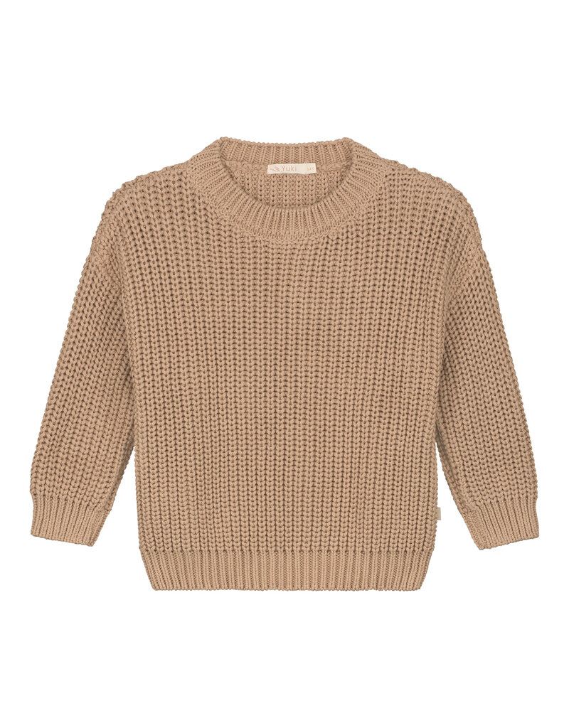 Yuki Chunky Knitted Sweater - Toffee