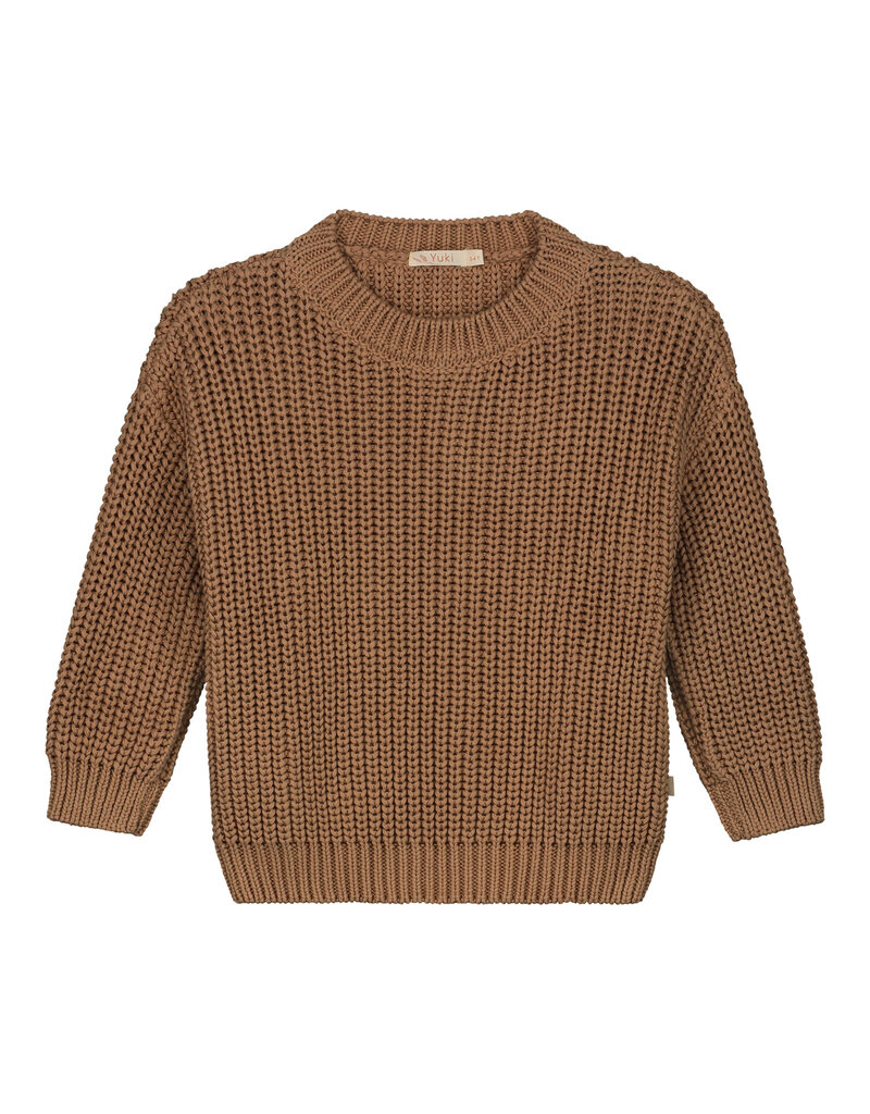 Yuki Chunky Knitted Sweater - Walnut