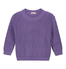 Yuki Chunky Knitted Sweater - Violet