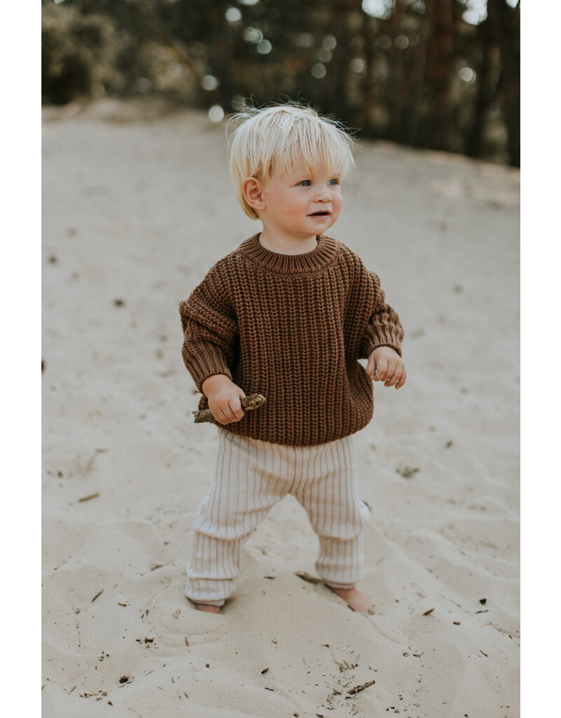 Yuki Chunky Knitted Sweater - Walnut