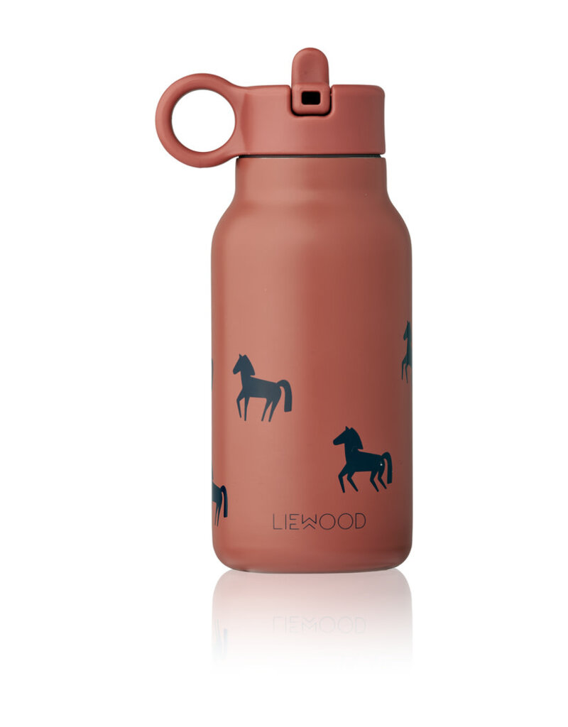 Liewood Falk Water Bottle 250ml Horses / Dark Rosetta