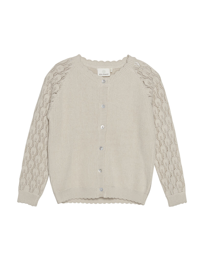 En Fant Cardigan Knit Sandshell