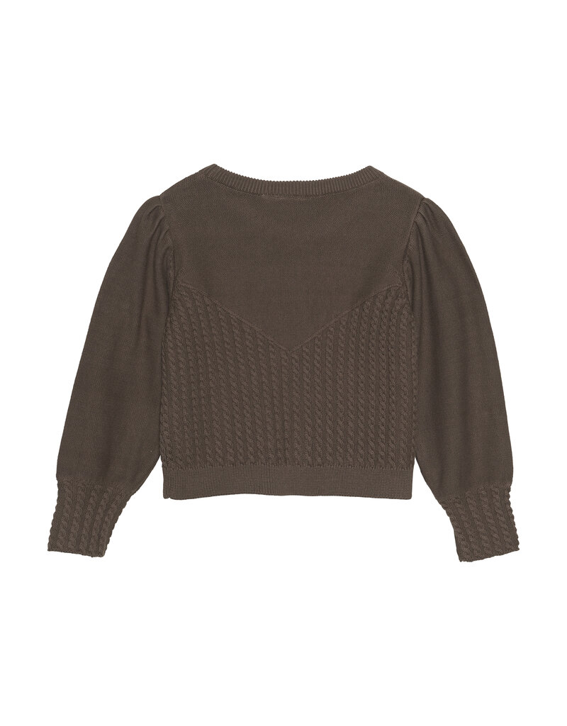 En Fant Pullover Knit Chocolate Chip