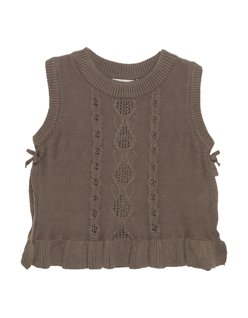 En Fant Slipover Knit Chocolate Chip