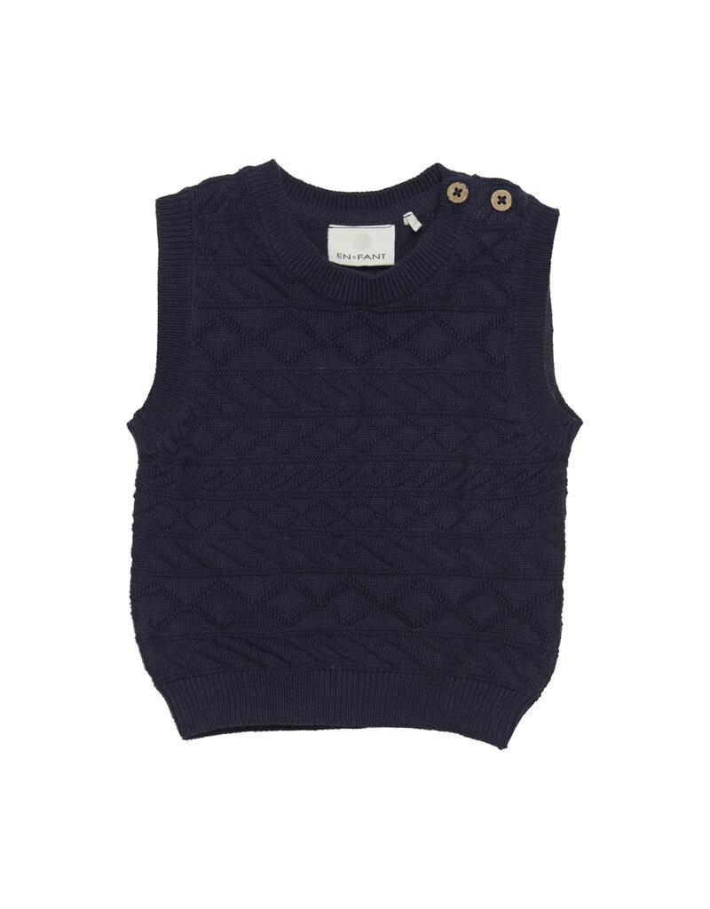 En Fant Slipover Knit Parisian Night