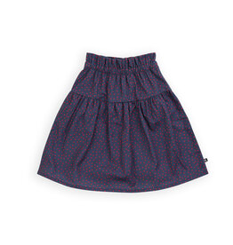 CarlijnQ Mini Dots on Blue - Skirt