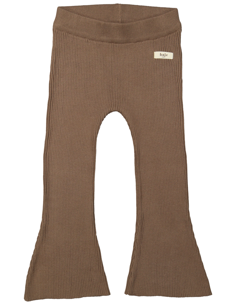Baje Studio May Knitted Flare Pants Brown