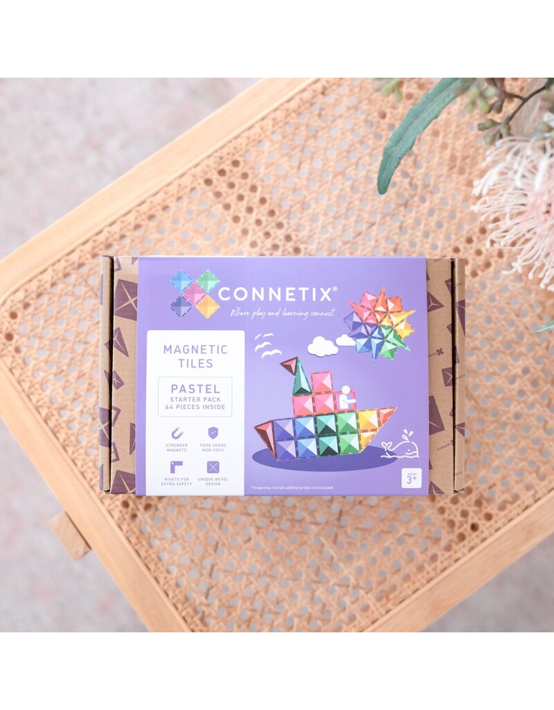 Connetix Pastel Starter Pack 64 pc