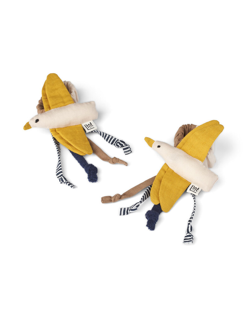 Liewood Willy Rattles 2-Pack Sandy
