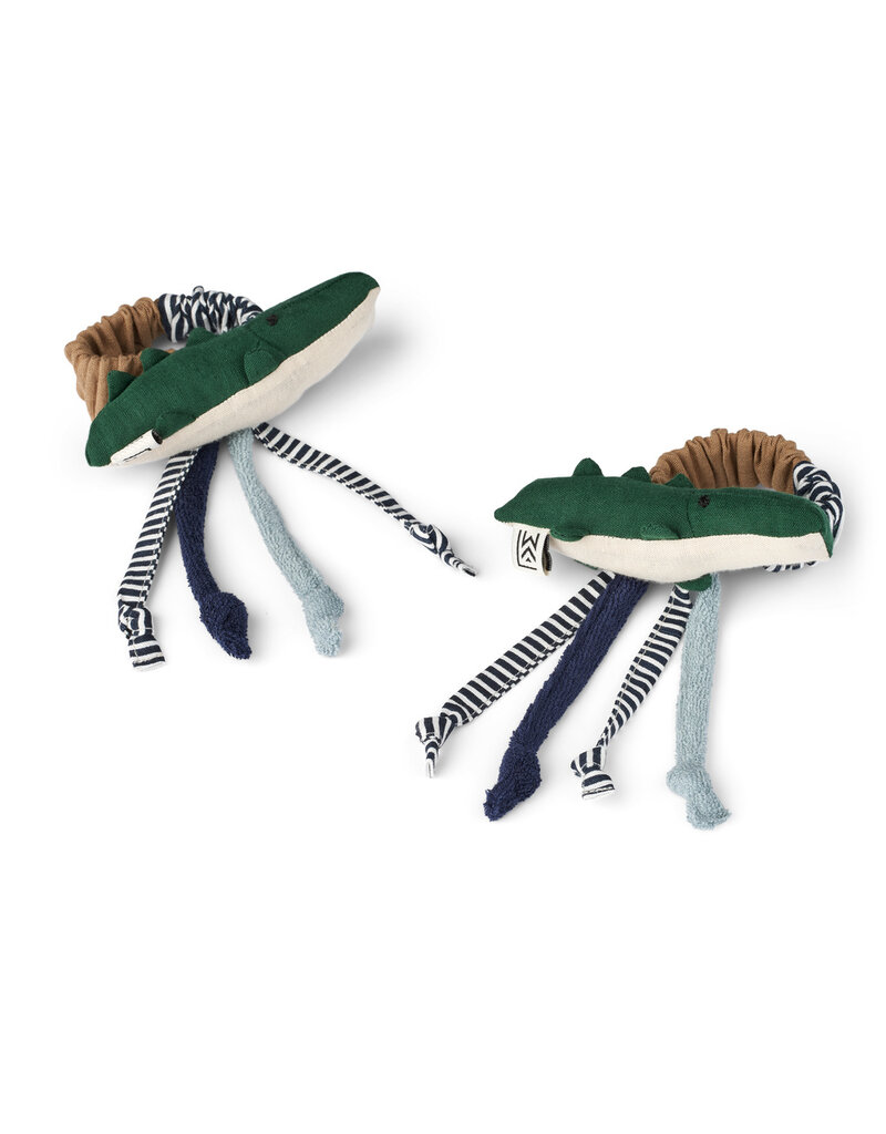 Liewood Willy Rattles 2 Pack Garden Green