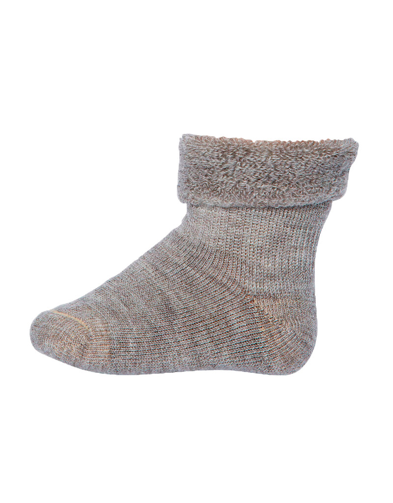 mp Denmark Wool Baby Socks Light Brown Melange 202