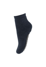 mp Denmark Wool Anti Slip Socks Dark Denim Melange 498