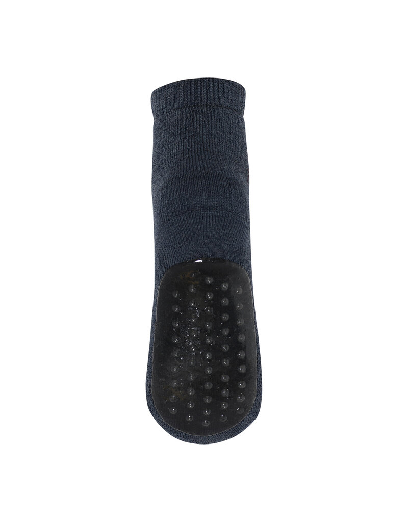 mp Denmark Wool Anti Slip Socks Dark Denim Melange 498