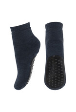 mp Denmark Wool Anti Slip Socks Dark Denim Melange 498