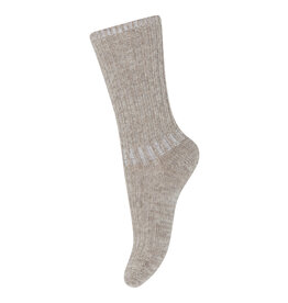 mp Denmark Quinn Marino Wool Socks Light Brown Melange 489