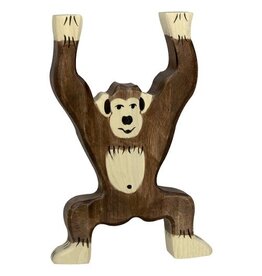 Holztiger Chimpansee