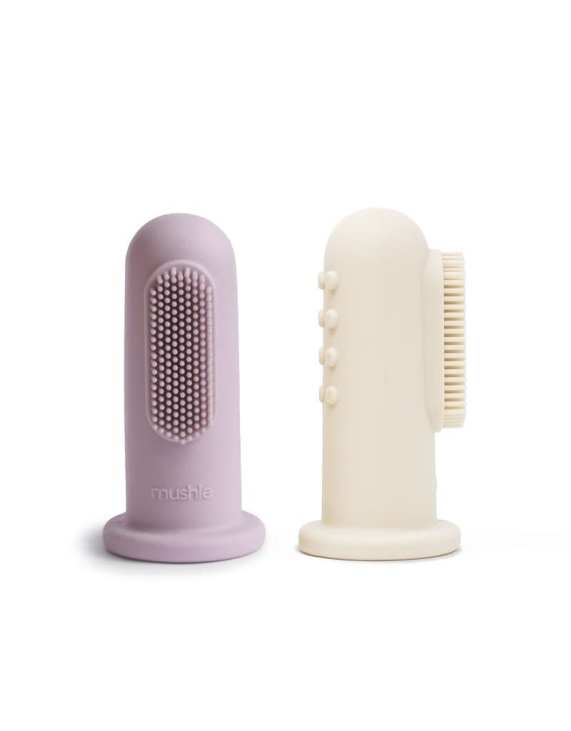 Mushie Toothbrush Soft Lilac + Ivory