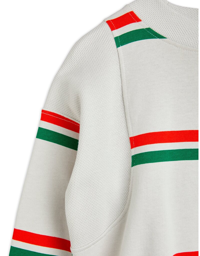 Mini Rodini Stripe aop Sweatshirt Grey